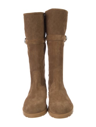 Gucci Running GG Logo Suede Boots