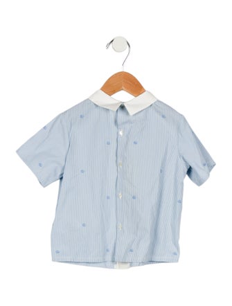 Gucci Infants' Striped Short Sleeve Shirt