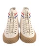 Gucci Interlocking G Logo Canvas Lace-Up Boots