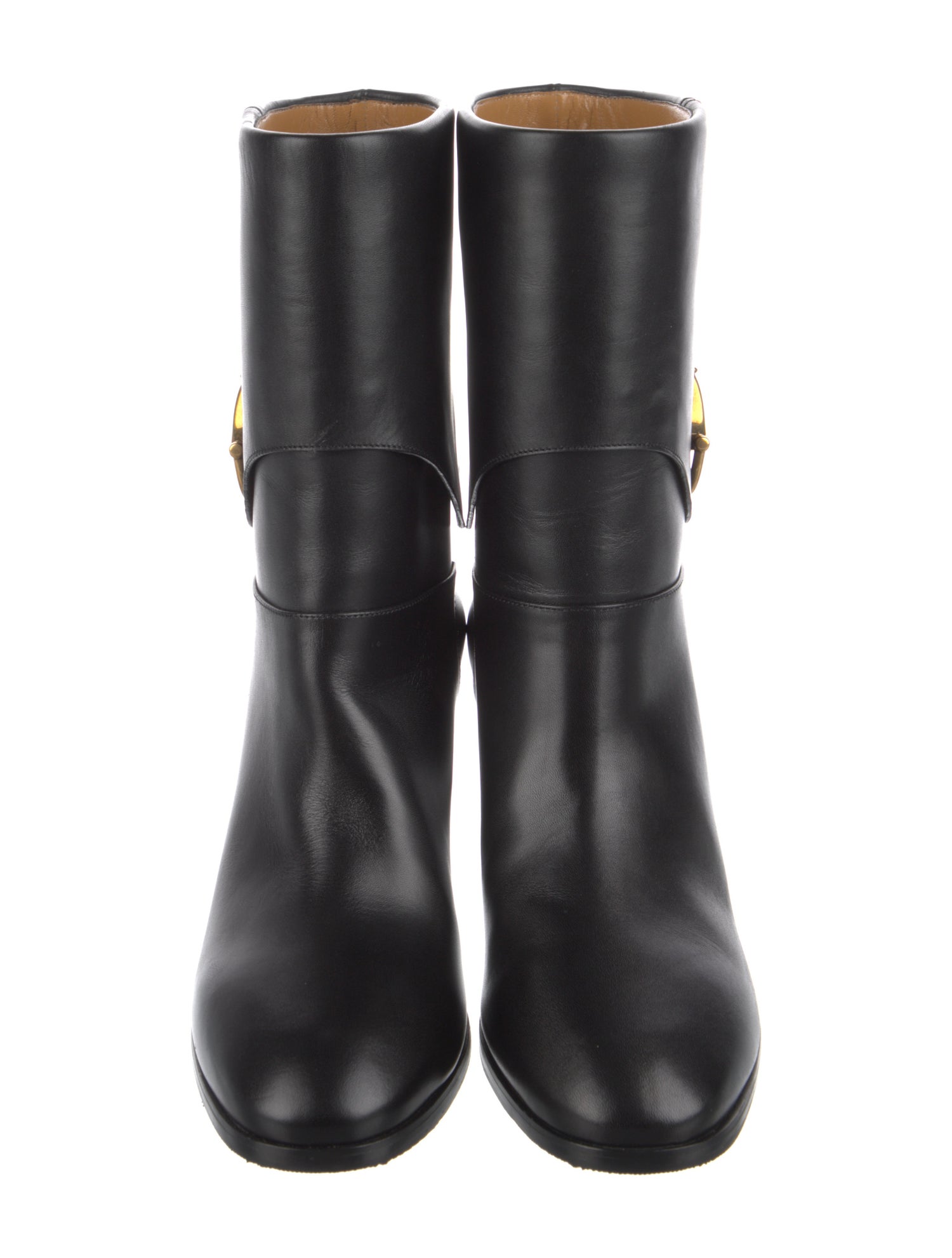 Gucci Hasler Horsebit Accent Leather Boots