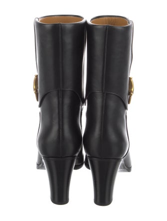 Gucci Hasler Horsebit Accent Leather Boots
