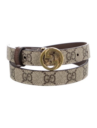 Gucci Interlocking G Logo Skinny Belt Kit