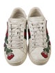 Gucci Web Accent Leather Sneakers