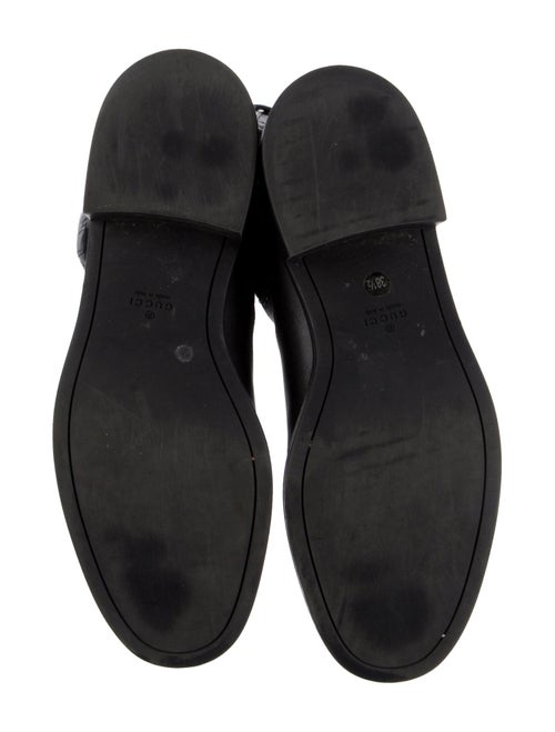 Gucci GG Logo Leather Riding Boots