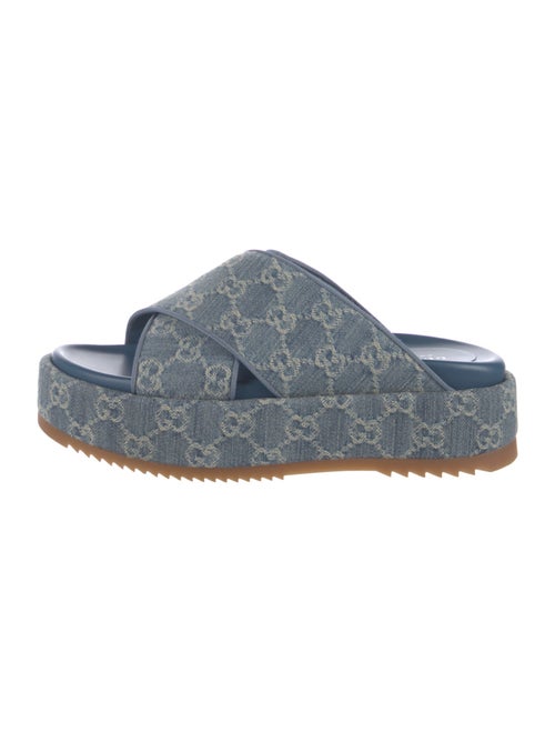 Gucci GG Denim Denim Slides