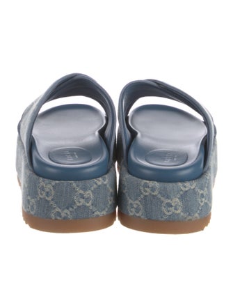 Gucci GG Denim Denim Slides