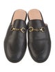 Gucci Horsebit Accent Leather Mules