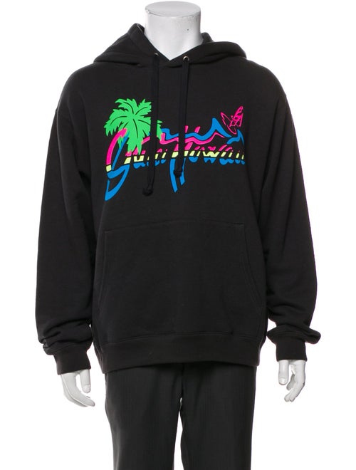 Gucci Graphic Print Crew Neck Hoodie