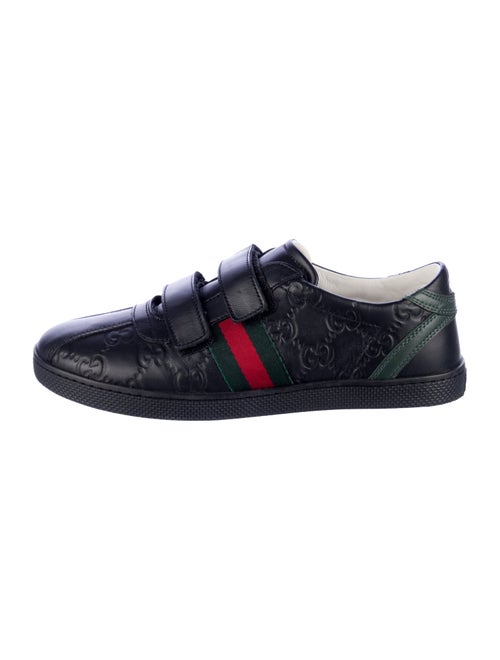 Gucci Toddler Boys' Logo print Web Accent Low-Top Leather Sneakers