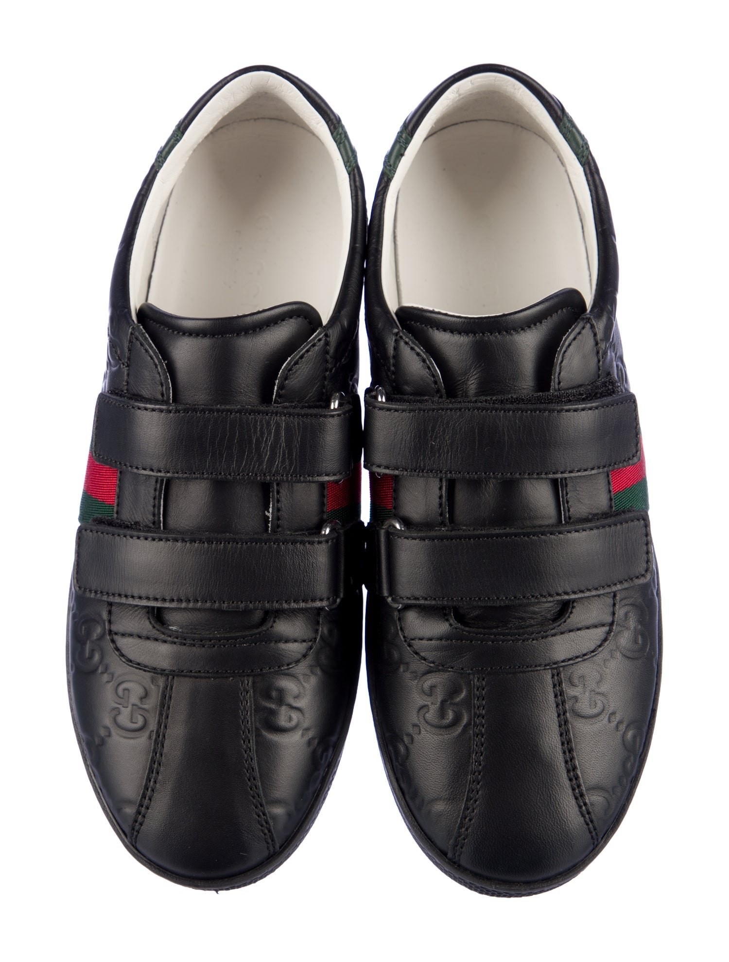 Gucci Toddler Boys' Logo print Web Accent Low-Top Leather Sneakers
