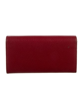 Gucci Interlocking G Logo Leather Continental Wallet
