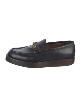 Gucci Horsebit Accent Leather Dress Loafers