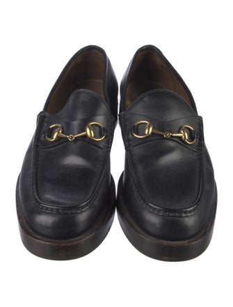 Gucci Horsebit Accent Leather Dress Loafers