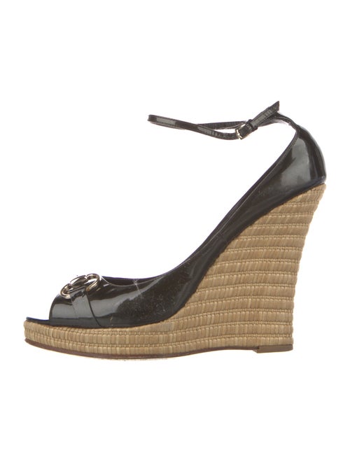 Gucci Horsebit Accent Patent Leather Pumps