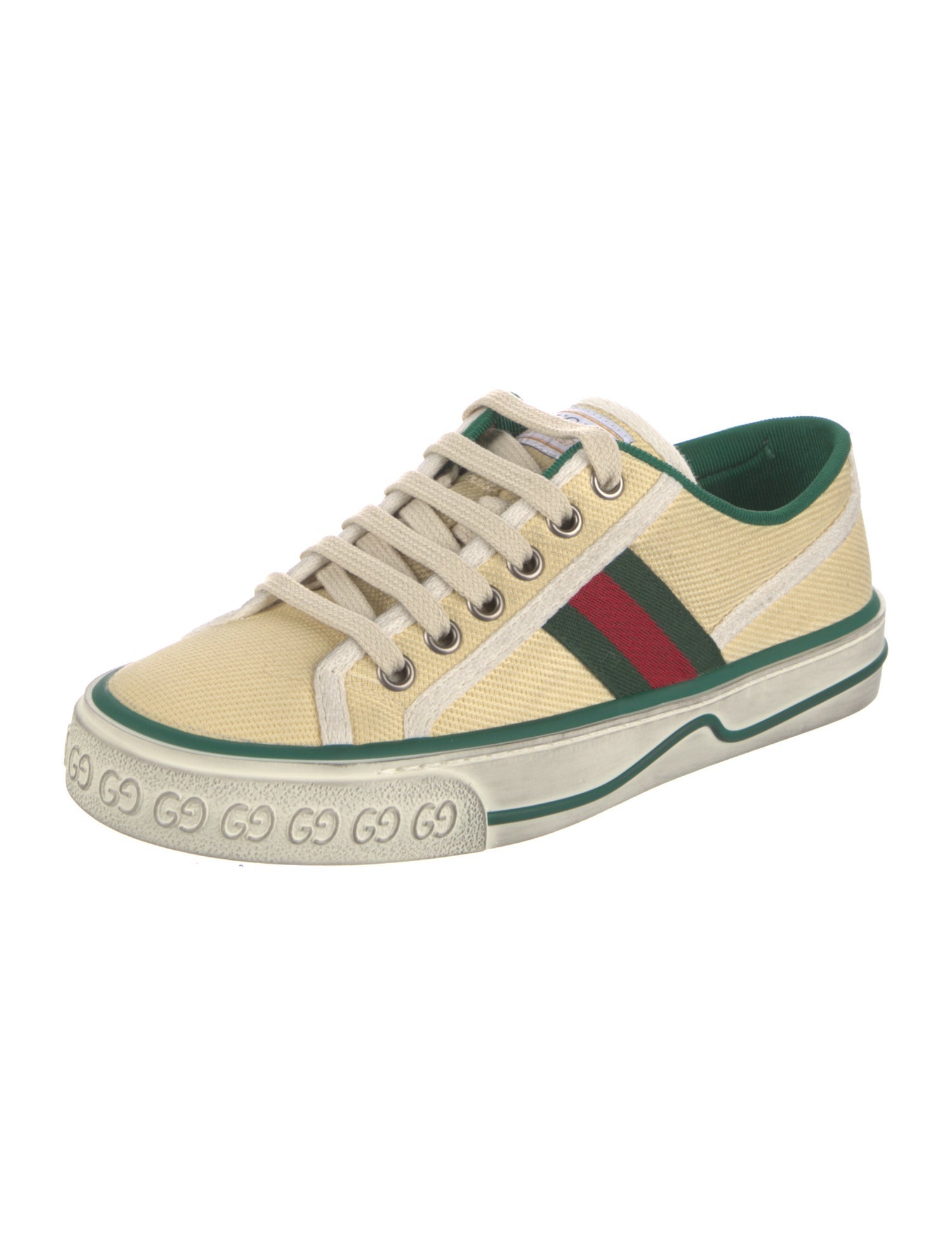 Gucci 1977 GG Logo Canvas Sneakers