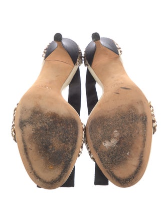 Gucci Satin Printed Sandals