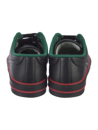 Gucci Web Accent Leather Sneakers