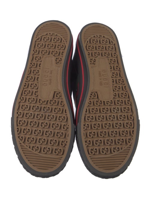 Gucci Web Accent Leather Sneakers