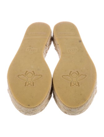 Gucci Interlocking G Logo Canvas Espadrilles