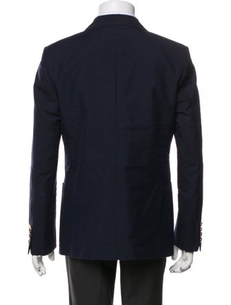 Gucci Signature Logo Embroidered Accent Blazer