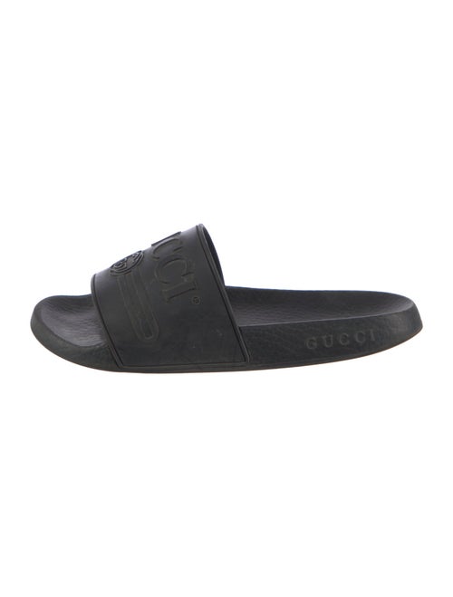 Gucci Interlocking G Logo Rubber Slides