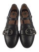 Gucci Bee Accent Leather Mary Jane Flats