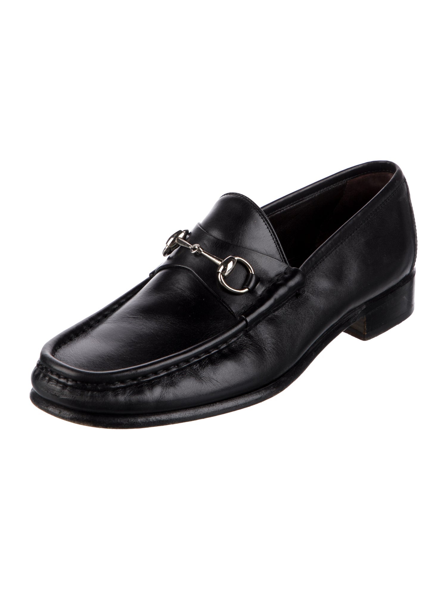 Gucci Vintage Horsebit Accent Dress Loafers