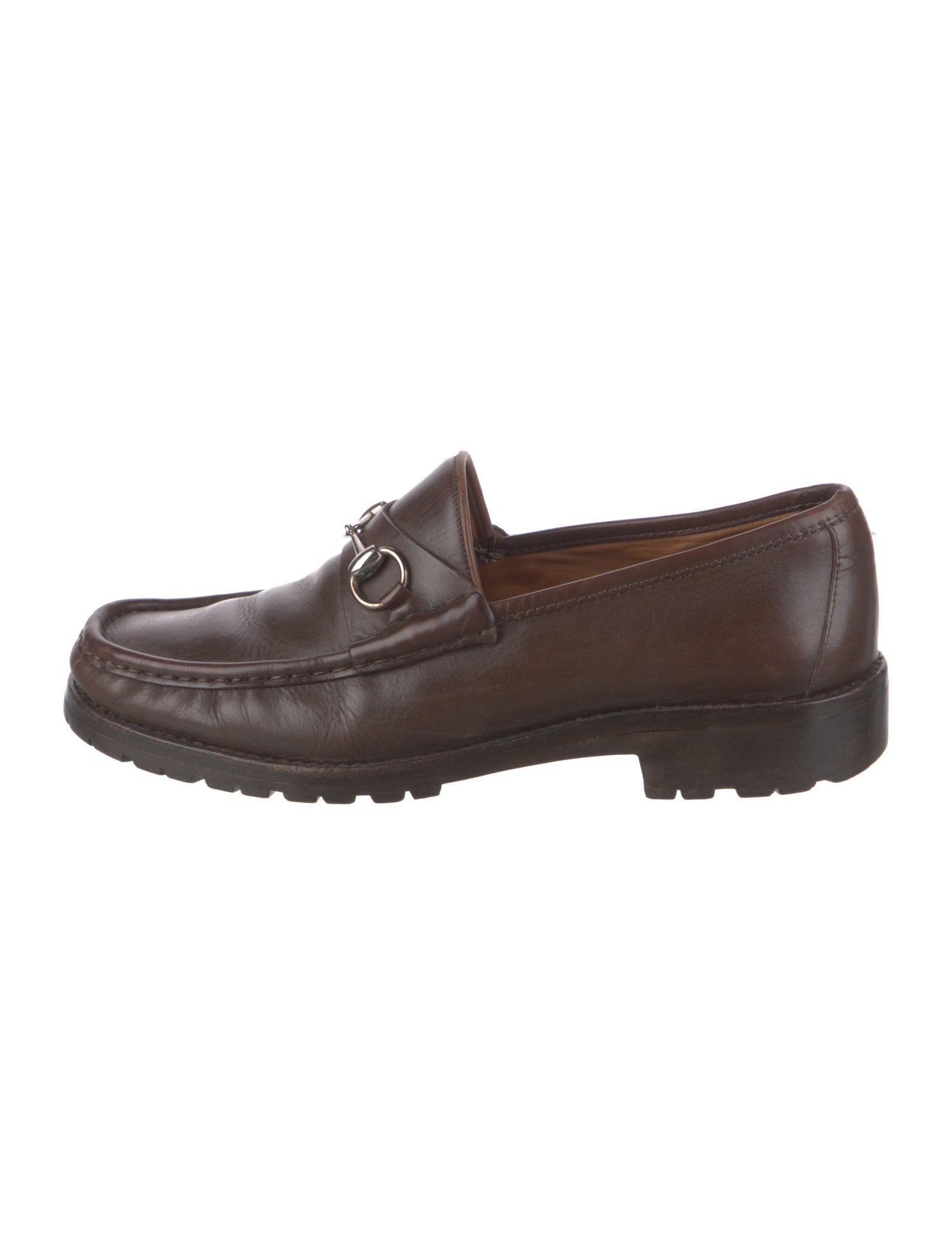 Gucci Vintage Horsebit Accent Dress Loafers