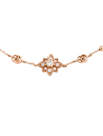 Gucci 18K Diamond Flora Station Bracelet