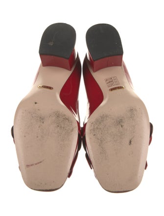 Gucci Running GG Logo Patent Leather Pumps