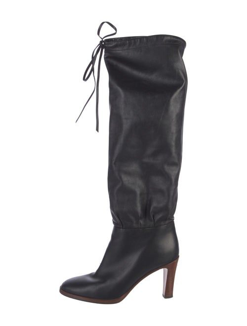 Gucci Leather Lace-Up Boots