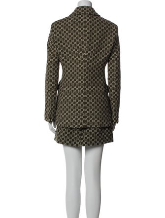 Gucci Tweed Pattern Skirt Set