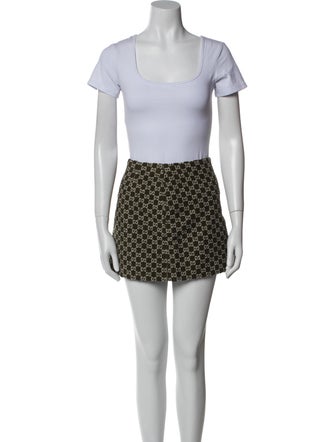 Gucci Tweed Pattern Skirt Set