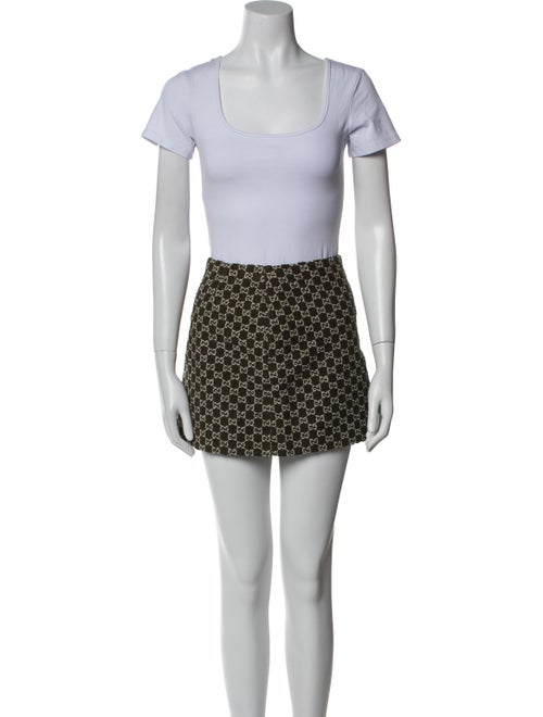 Gucci Tweed Pattern Skirt Set