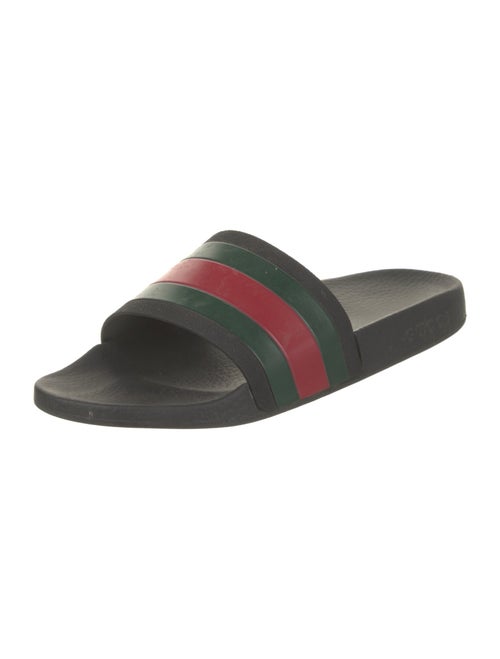 Gucci Web Accent Rubber Slides