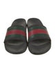 Gucci Web Accent Rubber Slides