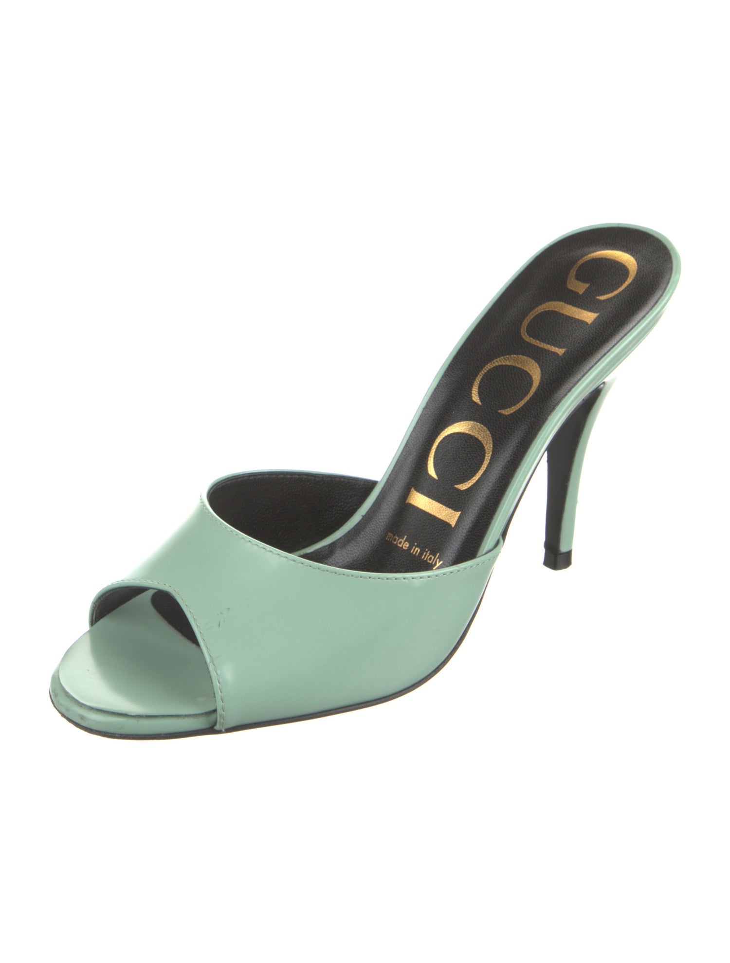 Gucci Patent Leather Slides