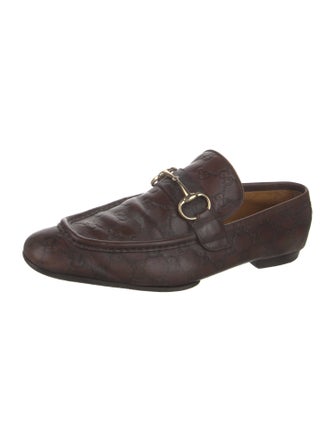 Gucci Horsebit Accent Leather Loafers