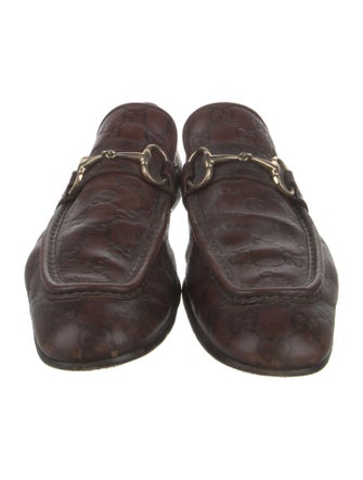 Gucci Horsebit Accent Leather Loafers