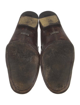Gucci Horsebit Accent Leather Loafers