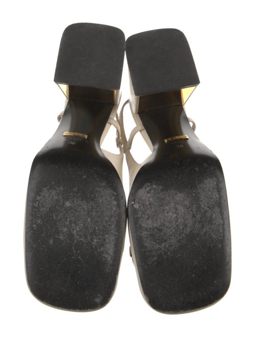 Gucci Horsebit Accent Leather Slingback Pumps