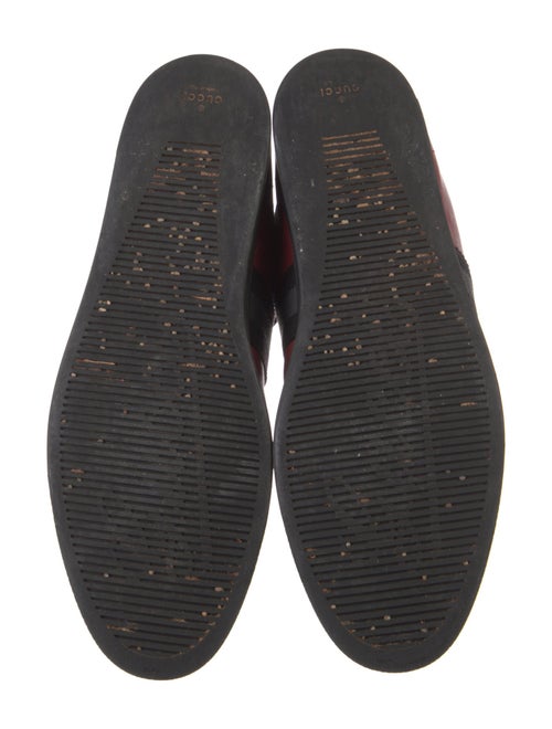 Gucci Web Accent Leather Sneakers