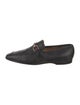 Gucci Web Accent Leather Dress Loafers