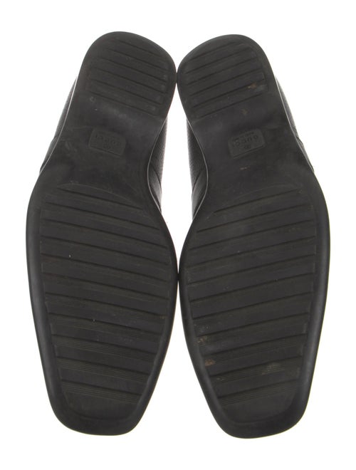 Gucci Web Accent Leather Dress Loafers