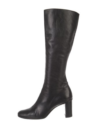 Gucci Interlocking G Logo Leather Boots