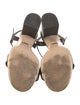 Gucci Double G Logo Leather Sandals