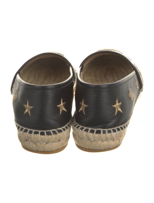 Gucci Bee Accent Leather Espadrilles
