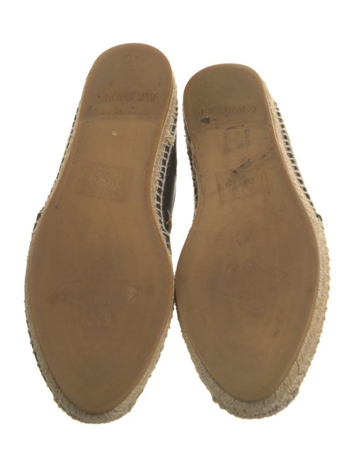 Gucci Bee Accent Leather Espadrilles