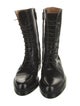 Gucci Patent Leather Lace-Up Boots