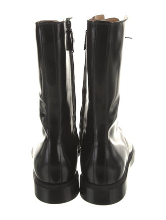Gucci Patent Leather Lace-Up Boots